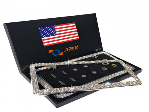 【DAD正規品】 LUXURY CRYSTAL LICENSE FRAME JR2USA - Crystal License Plate Frame | Quality Auto Accessories